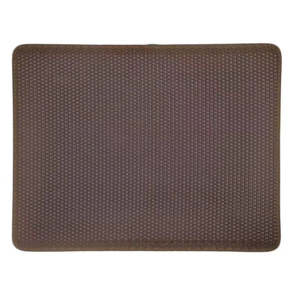 Waterproof Pet Cat Litter Mat,Honeycomb Double Layer Pet Litter Box Mat Non-Slip Sand Cat Pad Washable Bed Mat Easy Clean Pad