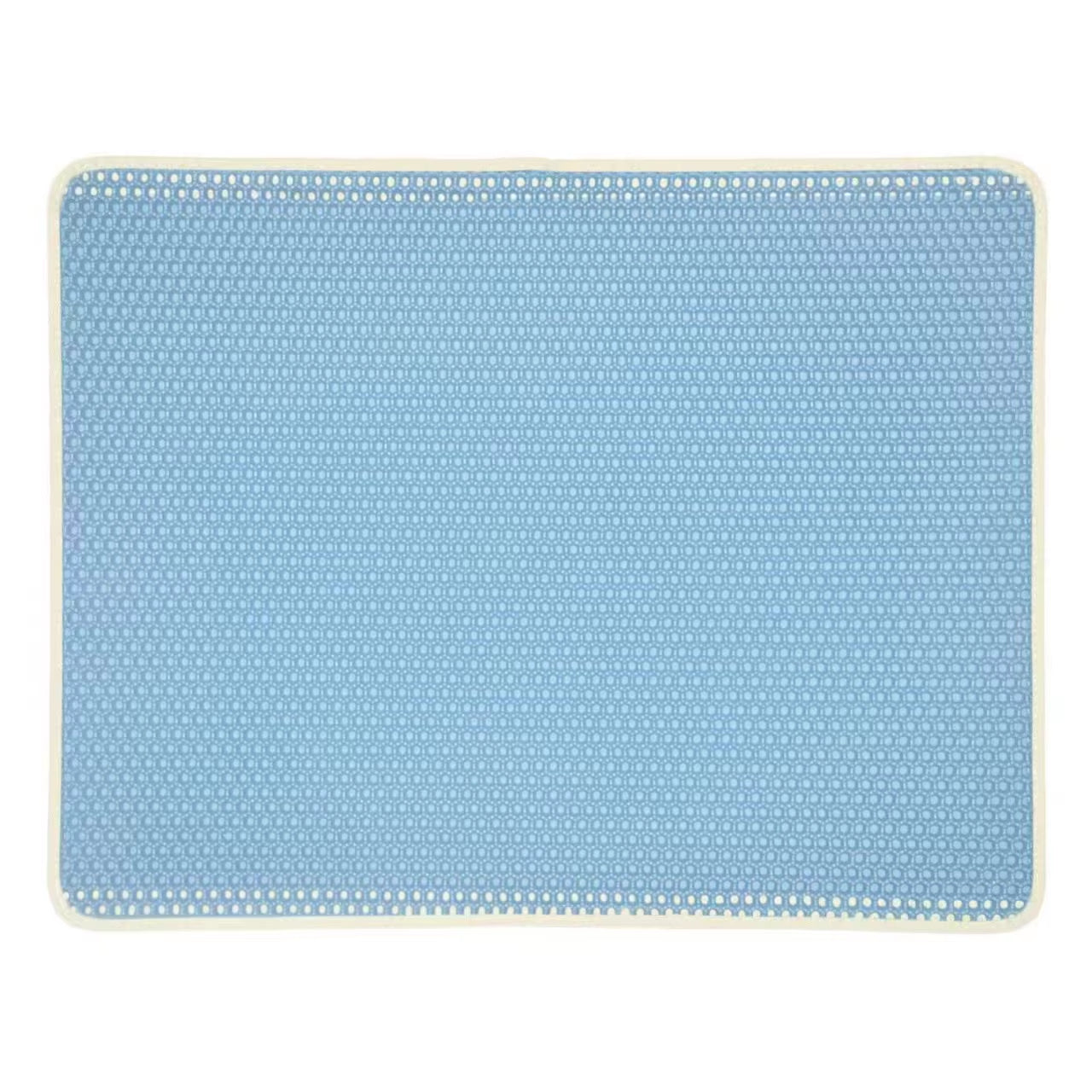 Waterproof Pet Cat Litter Mat,Honeycomb Double Layer Pet Litter Box Mat Non-Slip Sand Cat Pad Washable Bed Mat Easy Clean Pad