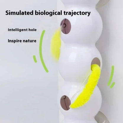 Intelligent Interactive Cat Stick Pro with Replaceable Prey Tail Suitable for Automatic Swing Durability in Multi Cat Households