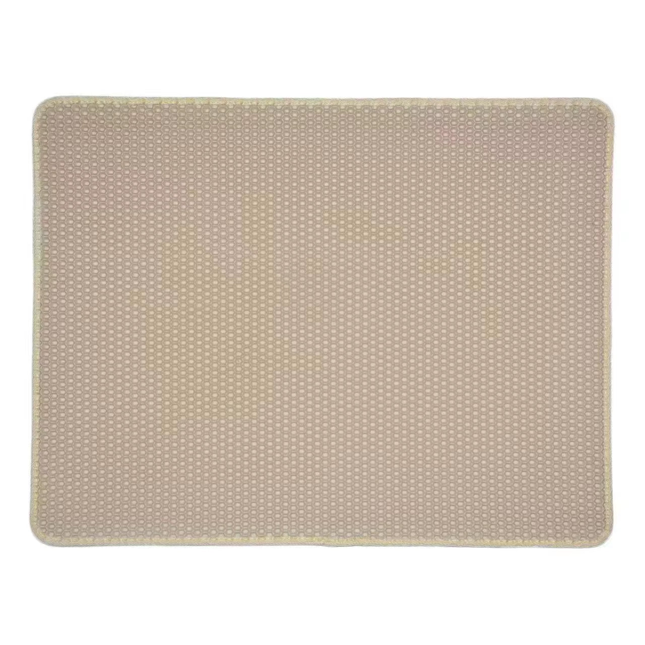Waterproof Pet Cat Litter Mat,Honeycomb Double Layer Pet Litter Box Mat Non-Slip Sand Cat Pad Washable Bed Mat Easy Clean Pad