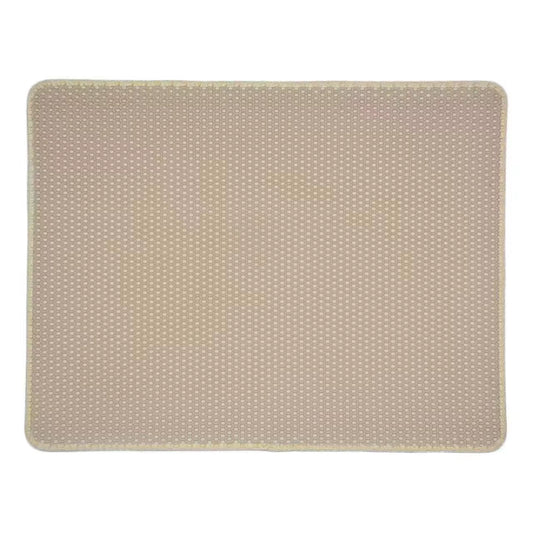 Waterproof Pet Cat Litter Mat,Honeycomb Double Layer Pet Litter Box Mat Non-Slip Sand Cat Pad Washable Bed Mat Easy Clean Pad