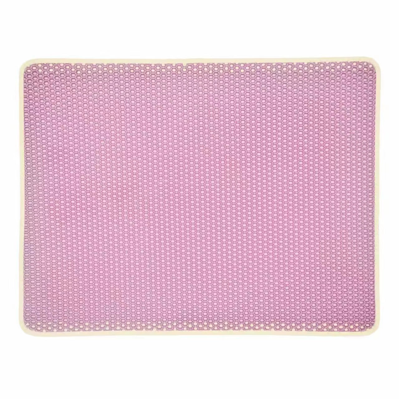 Waterproof Pet Cat Litter Mat,Honeycomb Double Layer Pet Litter Box Mat Non-Slip Sand Cat Pad Washable Bed Mat Easy Clean Pad