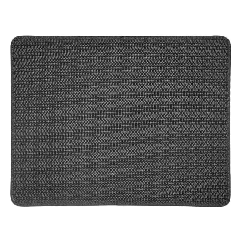 Waterproof Pet Cat Litter Mat,Honeycomb Double Layer Pet Litter Box Mat Non-Slip Sand Cat Pad Washable Bed Mat Easy Clean Pad