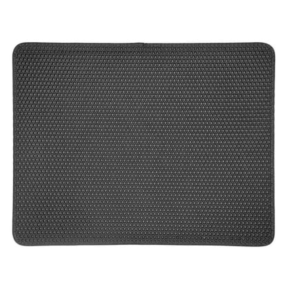 Waterproof Pet Cat Litter Mat,Honeycomb Double Layer Pet Litter Box Mat Non-Slip Sand Cat Pad Washable Bed Mat Easy Clean Pad