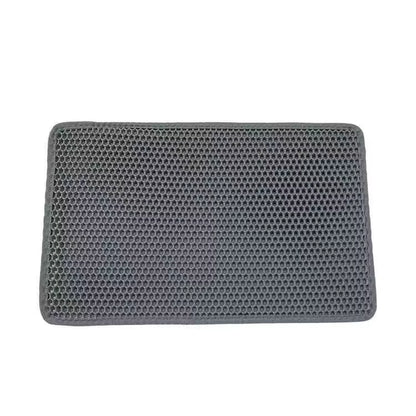 Waterproof Pet Cat Litter Mat,Honeycomb Double Layer Pet Litter Box Mat Non-Slip Sand Cat Pad Washable Bed Mat Easy Clean Pad