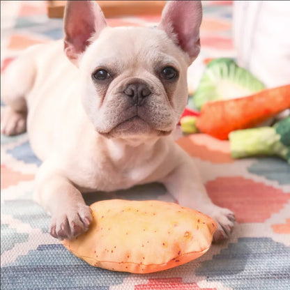 Pet Toy Simulation Vegetable Food Pet Tear-Resistant Plush Toy Creative Fun Cat and Dog Toy Vocal Pet Toy
