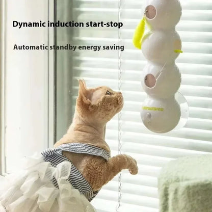 Intelligent Interactive Cat Stick Pro with Replaceable Prey Tail Suitable for Automatic Swing Durability in Multi Cat Households